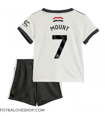 Manchester United Mason Mount #7 Dětské Alternativní Dres 2024-25 Krátký Rukáv (+ trenýrky)